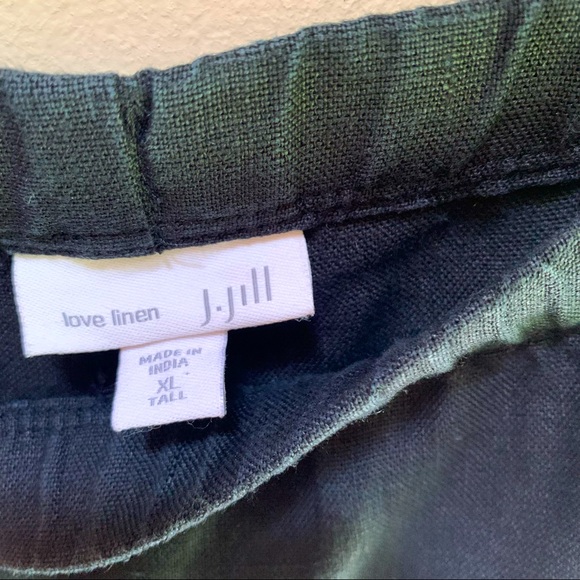 J Jill ~Love Linen Tall Black Pants - Picture 6 of 9